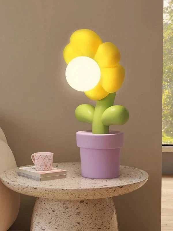 GlowBloom - Glødende blomsterlampe med funklende lys for en frisk atmosfære