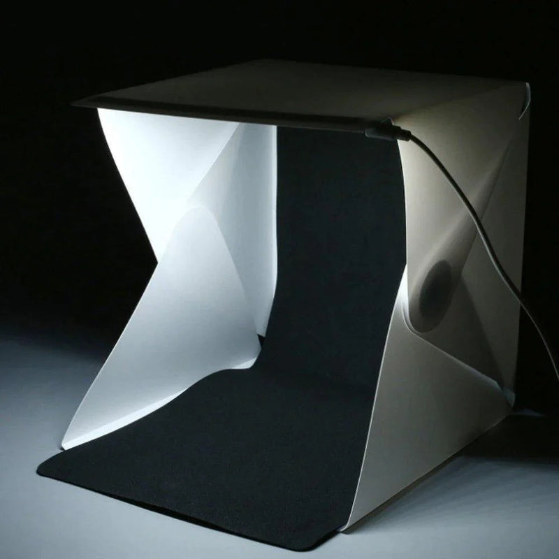 GlowBox – Bærbart lysstudie med indbygget belysning til professionelle fotos hvor som helst
