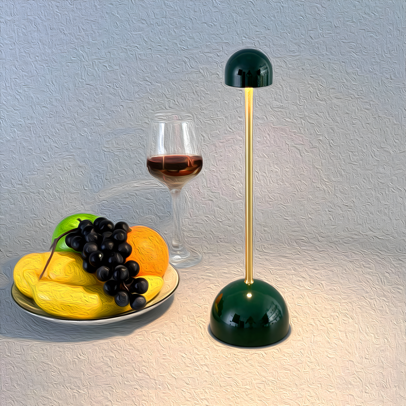 VivaGlow - Moderne trådløs LED-bordlampe med minimalistisk form og blødt omgivende lys
