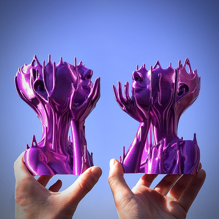 MuseDrop – Surrealistisk pigefigur-plantekasse med kompakte planter