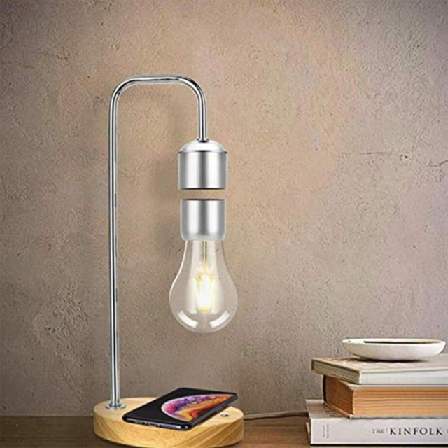 LumoFloat – Svævende lampe med magnetisk svævende design og trådløs opladningsbase