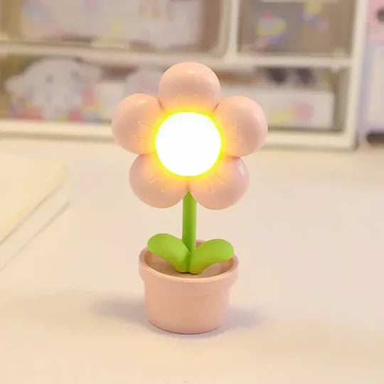 BlossomGlow - Charmerende blomstret bordlampe til hyggelig belysning | 1+1 Gratis