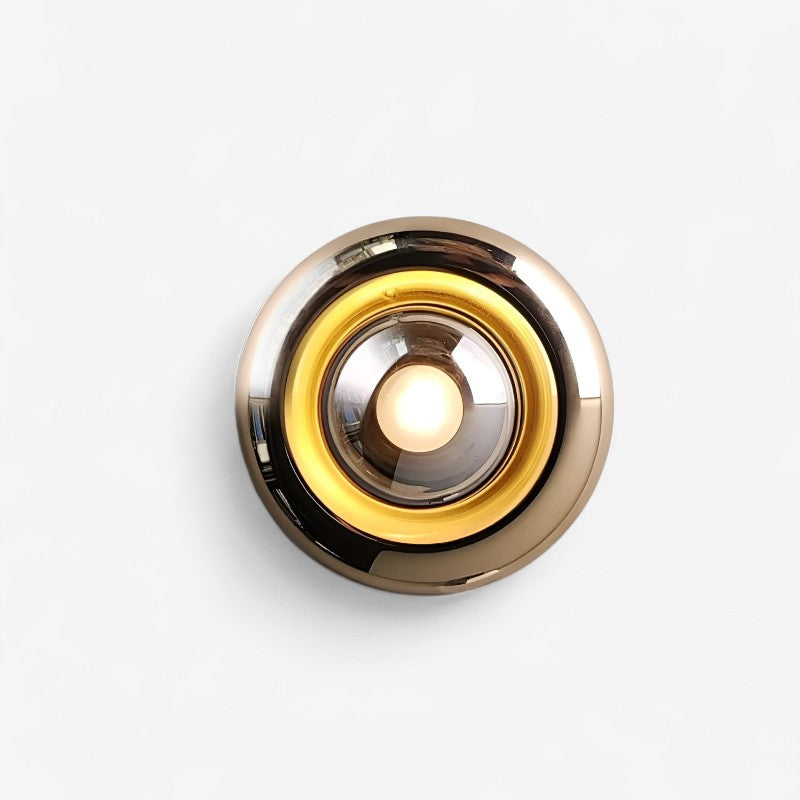 LumaRound – LED Væglampe med Rund Form til Indendørs Stemningslys