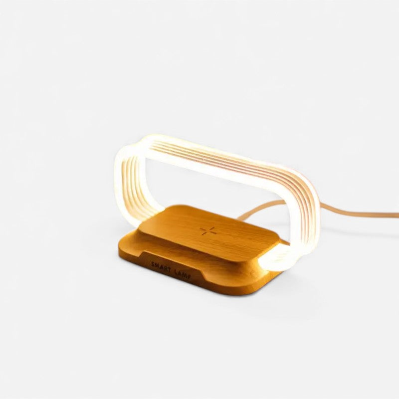 AuraCharge – LED bordlampe med opladningsfunktion