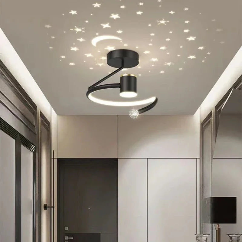 StellarGlow – LED-loftslys med stjerne- og månedesign for en magisk hjemmeatmosfære