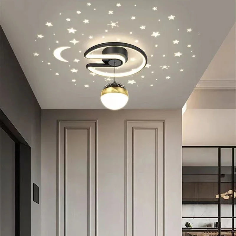 StarGlow – Moderne LED-loftlampe med dæmpbar stjernehimmeleffekt og blød glød