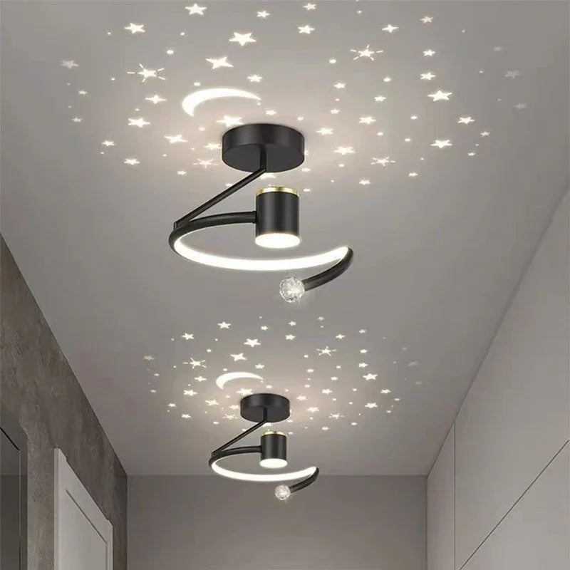 StellarGlow – LED-loftslys med stjerne- og månedesign for en magisk hjemmeatmosfære