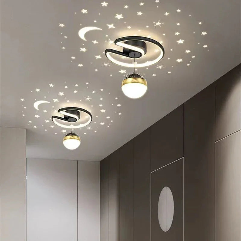 StarGlow – Moderne LED-loftlampe med dæmpbar stjernehimmeleffekt og blød glød