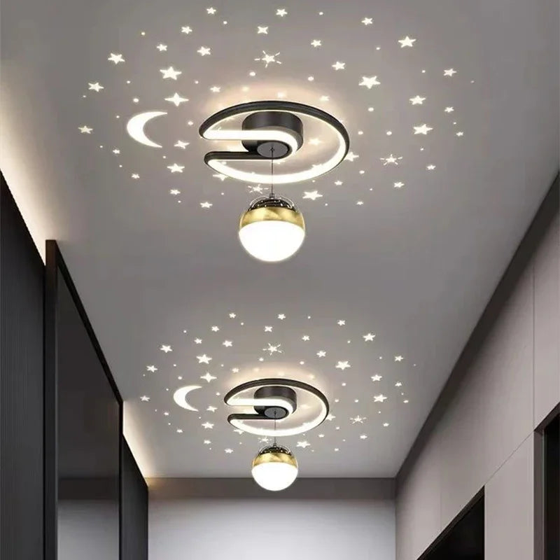 StarGlow – Moderne LED-loftlampe med dæmpbar stjernehimmeleffekt og blød glød