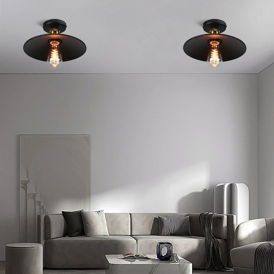 RetroGlow - Vintage Industriel Loftlampe til Stilfuld Interiør