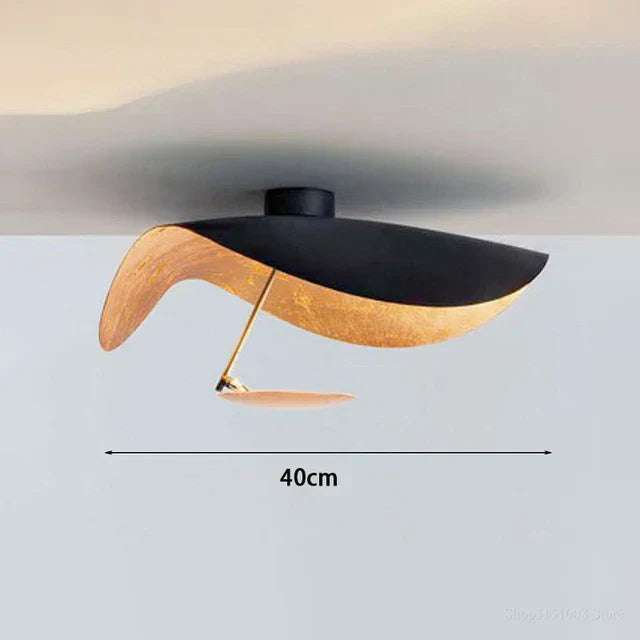 LumiGold - Moderne dæmpbar LED-loftslampe med elegant guldfinish