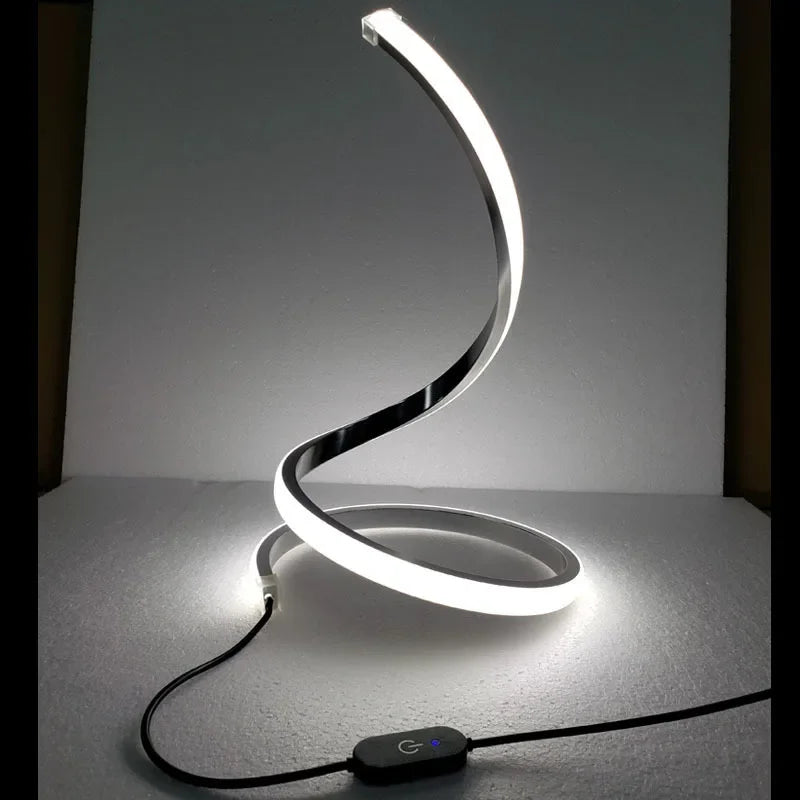 SerpentGlow - Stilfuld Snake LED-bordlampe med dæmpbar belysning