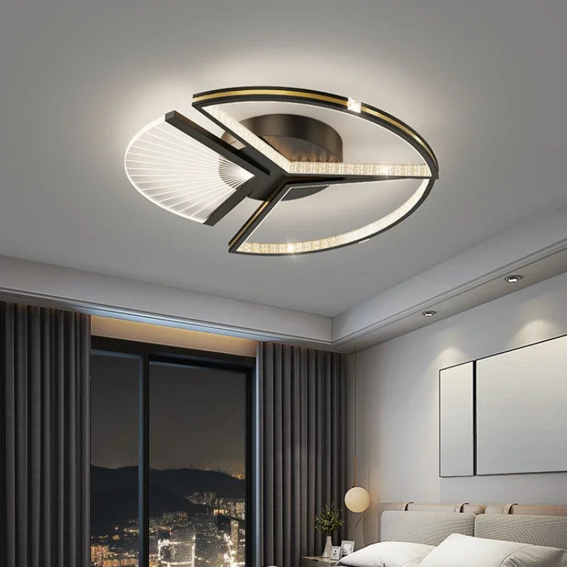 AuraBeam – Moderne LED-loftslys med elegant buet design til stilfuld hjemmebelysning