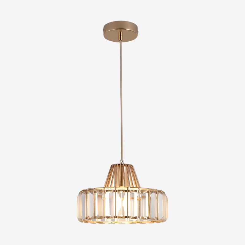 CageLuxe – LED Loftlampe med Rundt Burdesign til Indendørs Brug