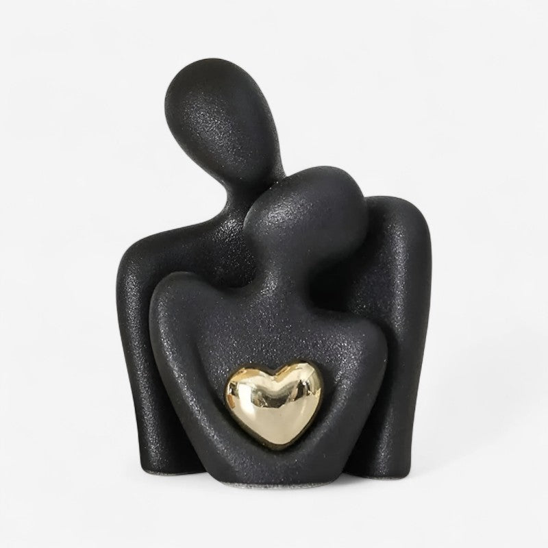 LoveAura - Dekorativ parstatue med hjerteinspireret design