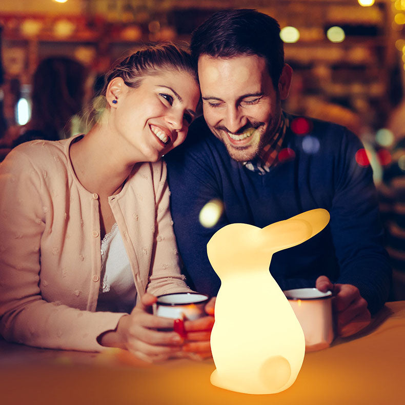 GlowNest - Trendy kreativ Rabbit LED-bordlampe til soveværelset