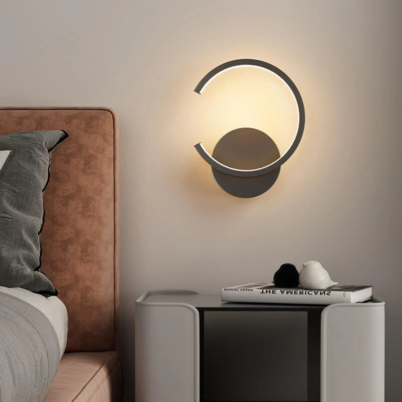 EliteWare - Moderne LED-væglampe med minimalistisk cirkulært design