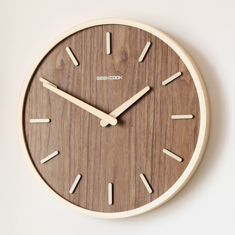 MuteEdge - Minimalistisk 30 cm lydløst vægur med elegant design