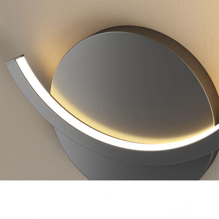 EliteWare - Moderne LED-væglampe med minimalistisk cirkulært design