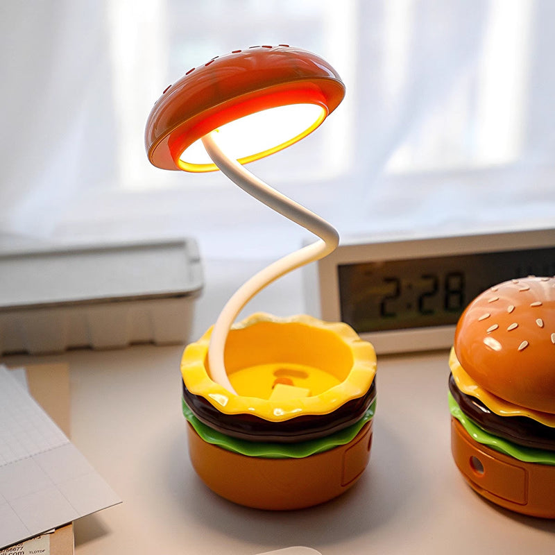 BurgeGlow - Yndig Skrivebordslampe og Hamburger Natlys