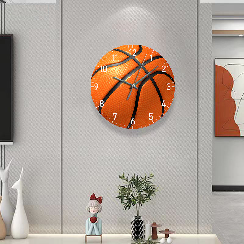 HoopsTime – Basketball-Inspireret Vægur med Realistisk Sportsdesign