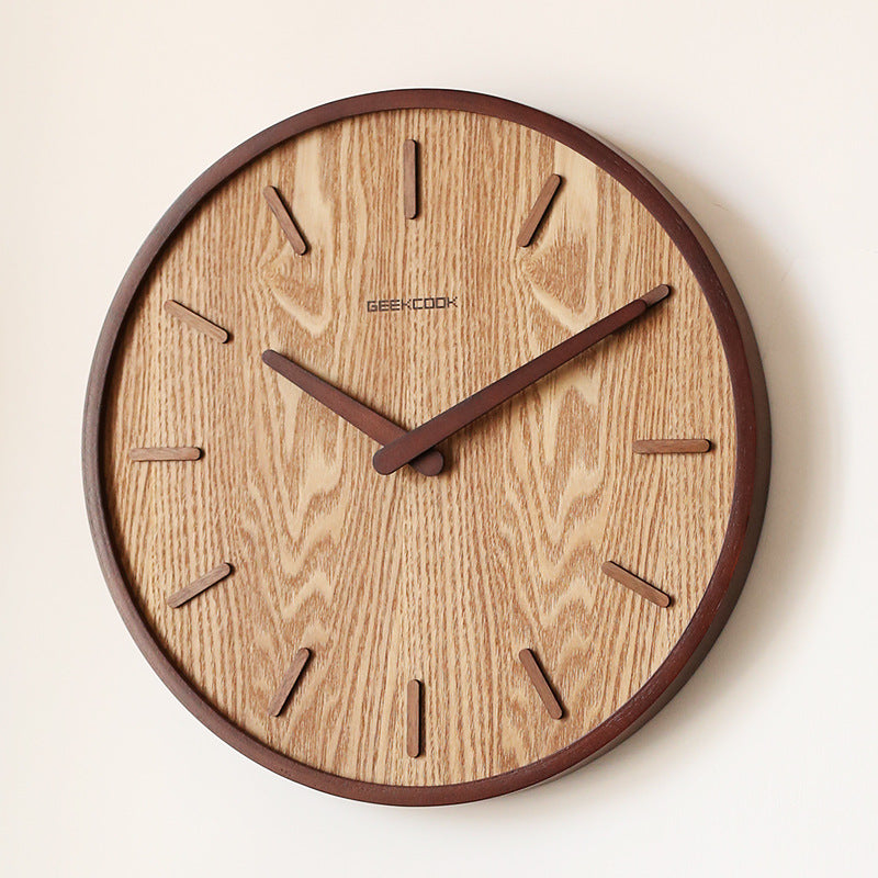 MuteEdge - Minimalistisk 30 cm lydløst vægur med elegant design