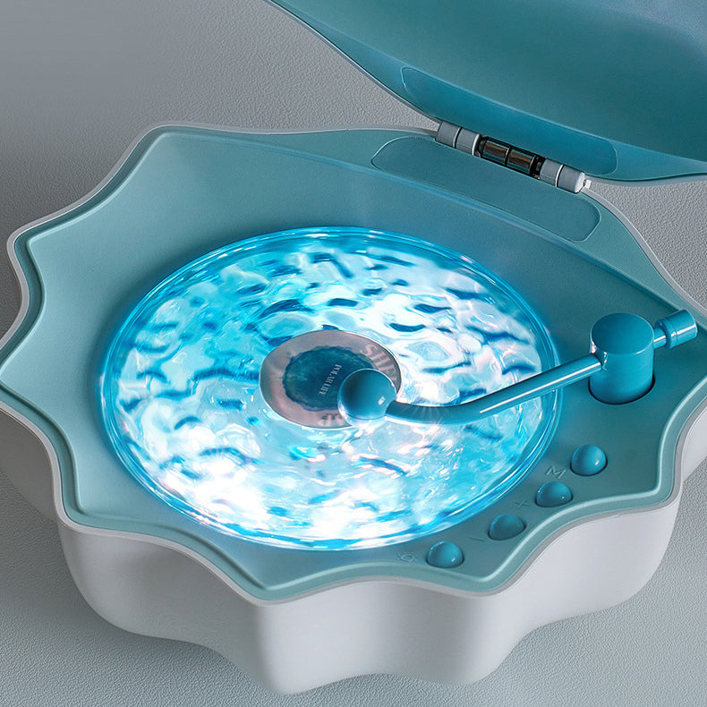 WaveShell - LED lampe i retro pladespiller-stil med Bluetooth-højttaler