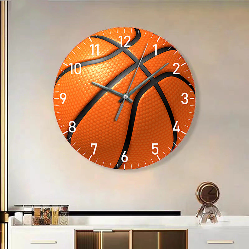 HoopsTime – Basketball-Inspireret Vægur med Realistisk Sportsdesign