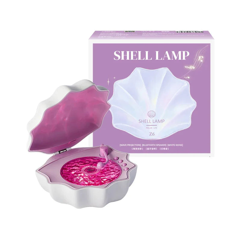 WaveShell - LED lampe i retro pladespiller-stil med Bluetooth-højttaler
