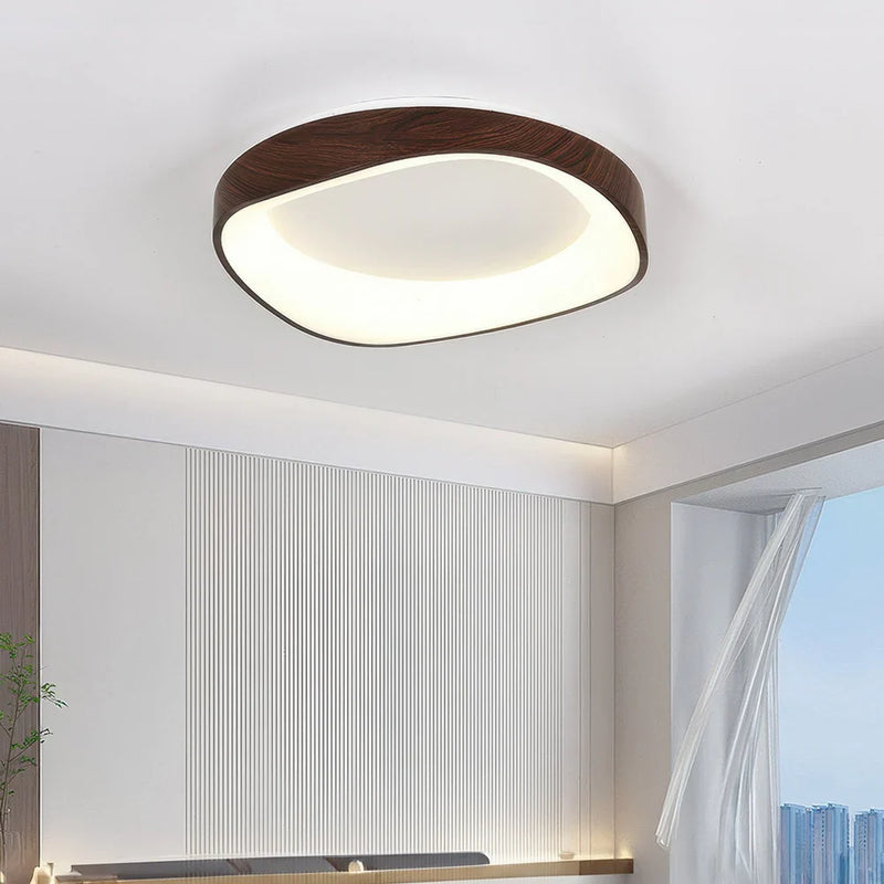 GlowTimber - Træloftslampe med blød LED-belysning til elegant interiør