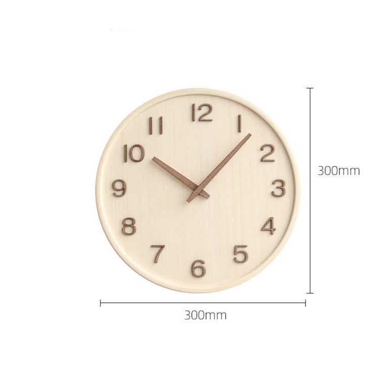 NordicTime – Rundt Vægur med Elegante Tal og Et Slankt, Minimalistisk Design