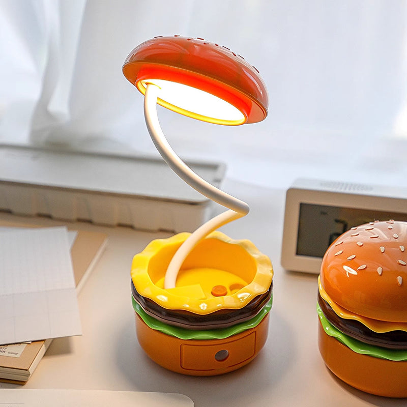 BurgeGlow - Yndig Skrivebordslampe og Hamburger Natlys