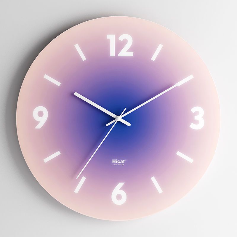 TimeVista - Elegant vægur i glas med minimalistisk, moderne charme