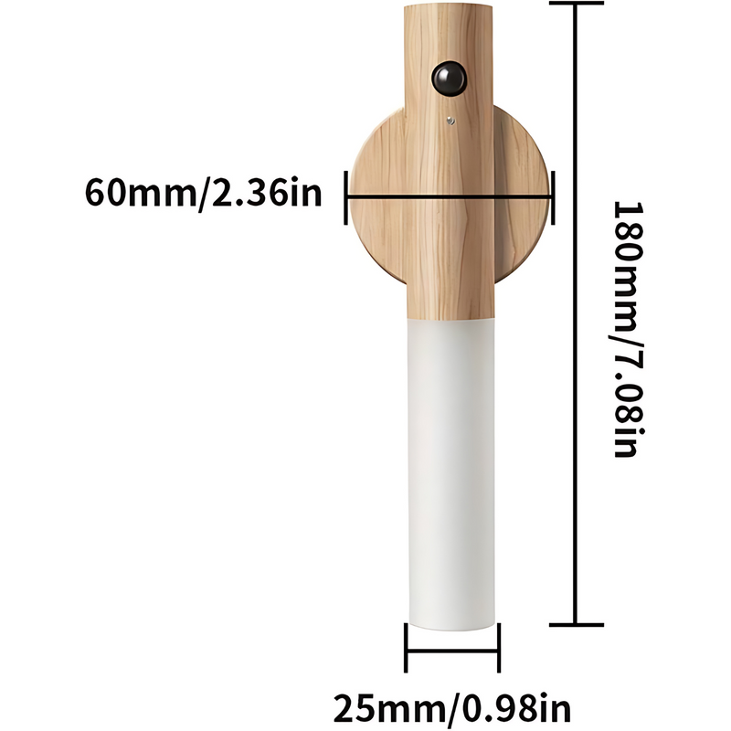 LumiArt - Elegant væglampe med bevægelsessensor og genopladelig LED