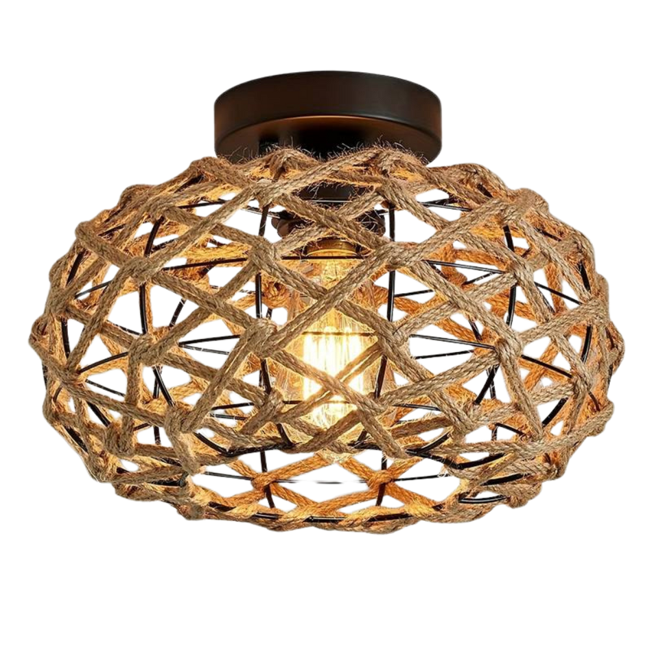 BohoGlow - Rustik pendel med kyst charme