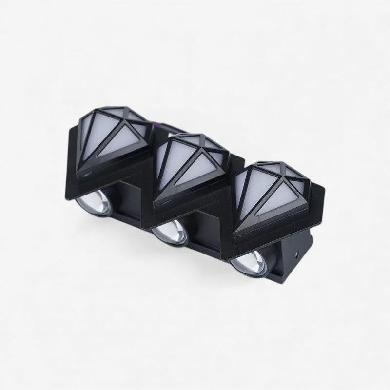 DiamondGlow - LED Væglampe med Op og Nedadrettet Belysning og Diamant inspireret Design