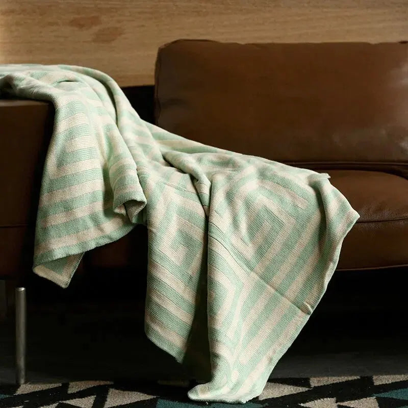 CozyNest – Moderne geometrisk mønster tæppe til sofa og seng