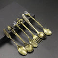 RegalLeaf - Udsmykket vintage teske-sæt til elegant servering