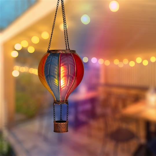 LumiGlow - Hængende sollanterne med flammeeffekt for en magisk udendørs stemning