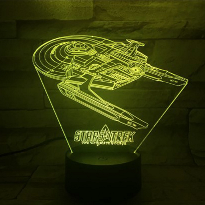 IlluGlow - Stilfuld 3D optisk illusions-LED-lampe til kreative rum