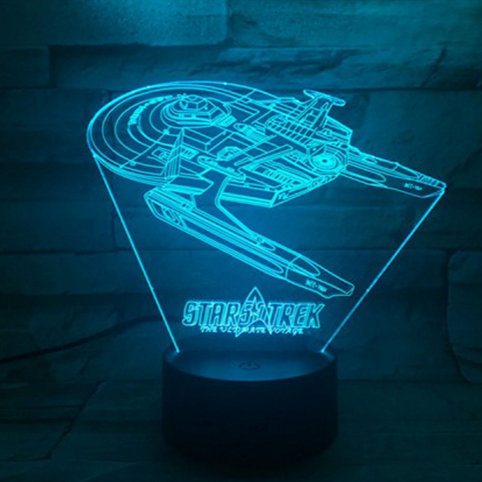 IlluGlow - Stilfuld 3D optisk illusions-LED-lampe til kreative rum