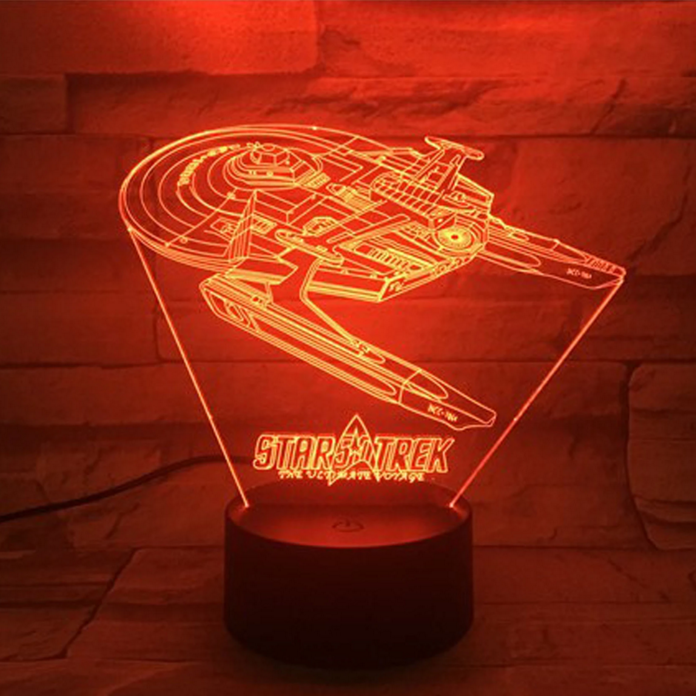 IlluGlow - Stilfuld 3D optisk illusions-LED-lampe til kreative rum