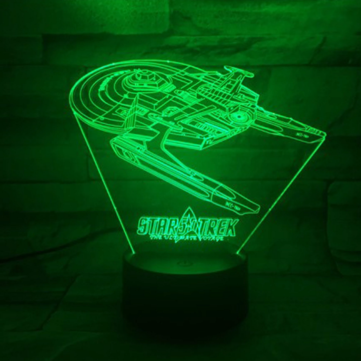 IlluGlow - Stilfuld 3D optisk illusions-LED-lampe til kreative rum