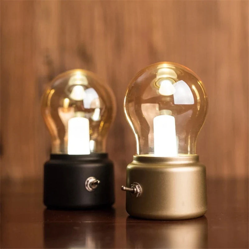 RetroBeam - Vintage Inspireret Lampe Med USB Opladning til Ethvert Rum