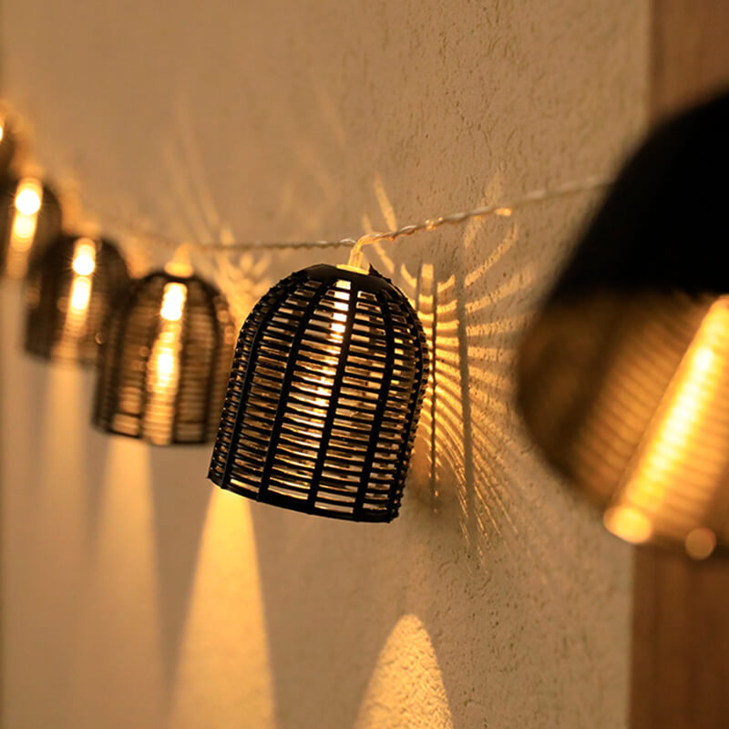 TwilightGlow - Vintage Lantern String Lights giver en varm og hyggelig stemning