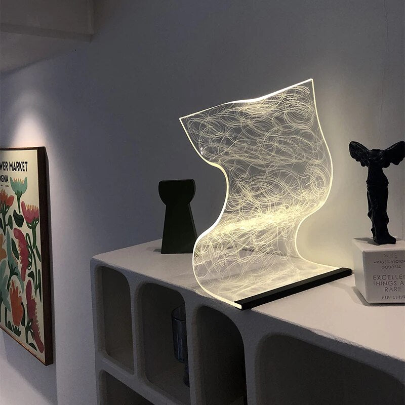 GlowEdge – Moderne LED-bordlampe til stilfulde bolig- og kontorrum