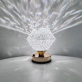 StarLuxe - Krystalbordlampe med fortryllende LED-stjerneprojektion