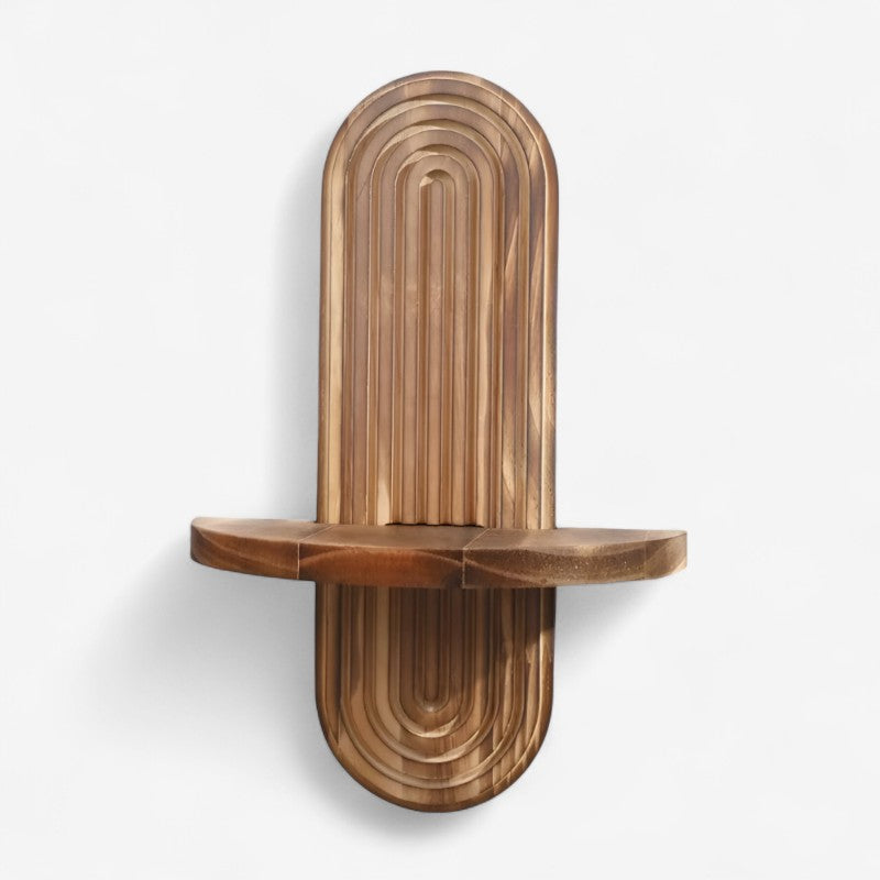 GeoShelf – Geometrisk Væghylde til Mini Planter og Dekorationer