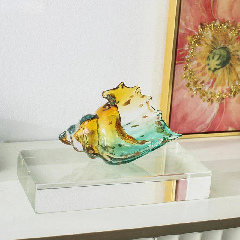 CoastalWhirl - Moderne dekorativ skulptur formet som en elegant muslingeskal