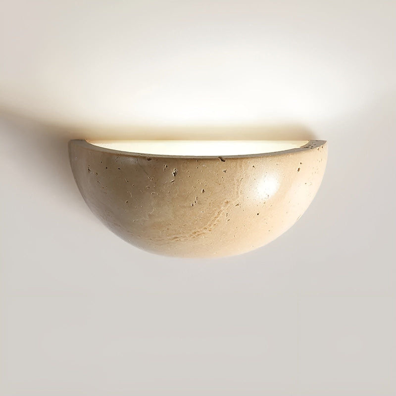 ZenArco – Nordisk halvcirkel LED væglampe i wabi-sabi stil